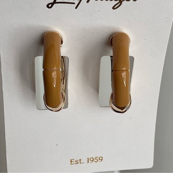 Lilly Pulitzer Oyster Bay Hoop Earrings - Picture 6 of 8